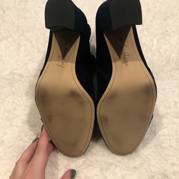 Sam Edelman Blue Velvet Case Bootie - Picture 4 of 4